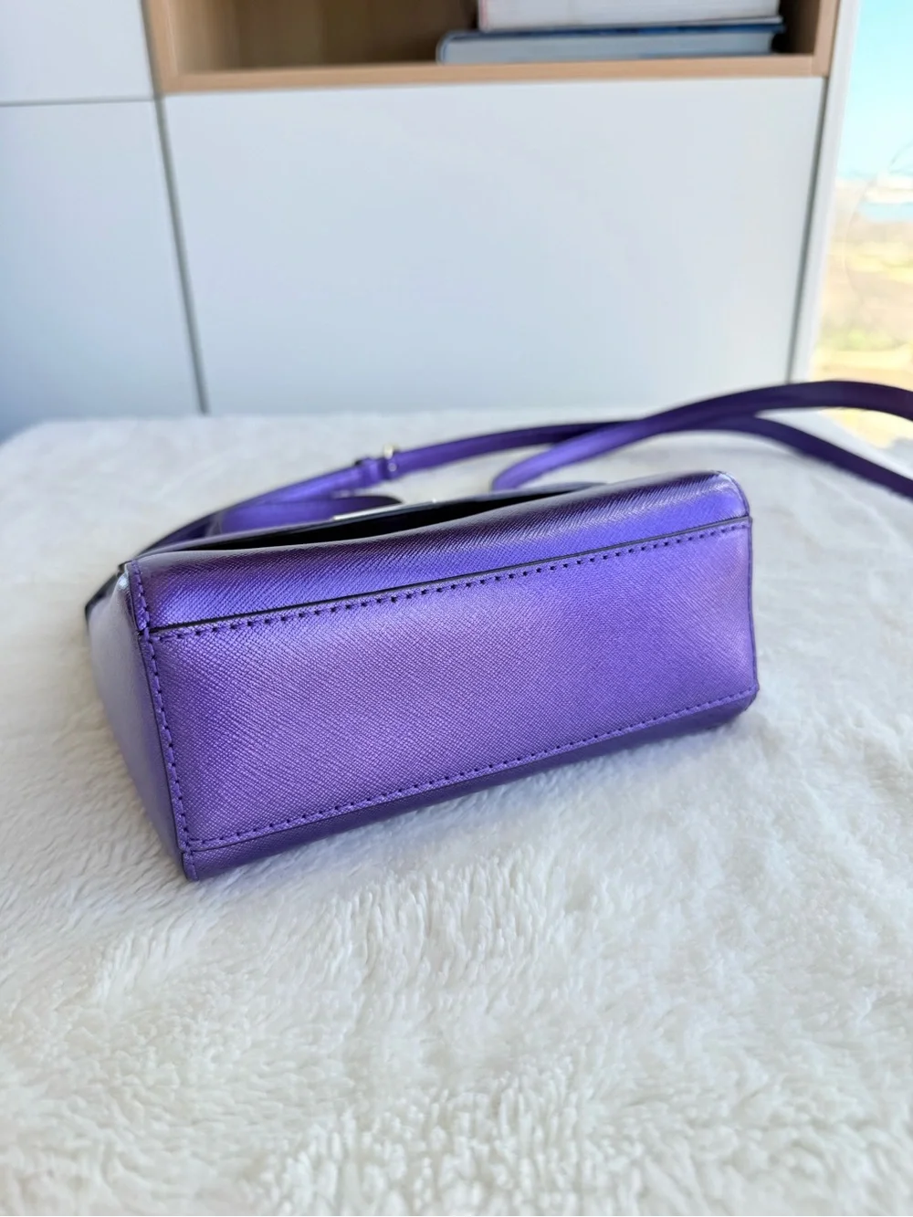 Kate Spade Laurel Way Purple Leather Small Purse